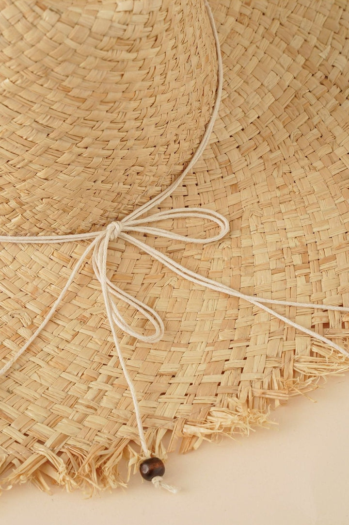 Phhyllis Şeritli Hasır Şapka