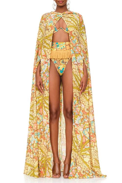 Phelis Baskılı Üçlü Yüzme Seti