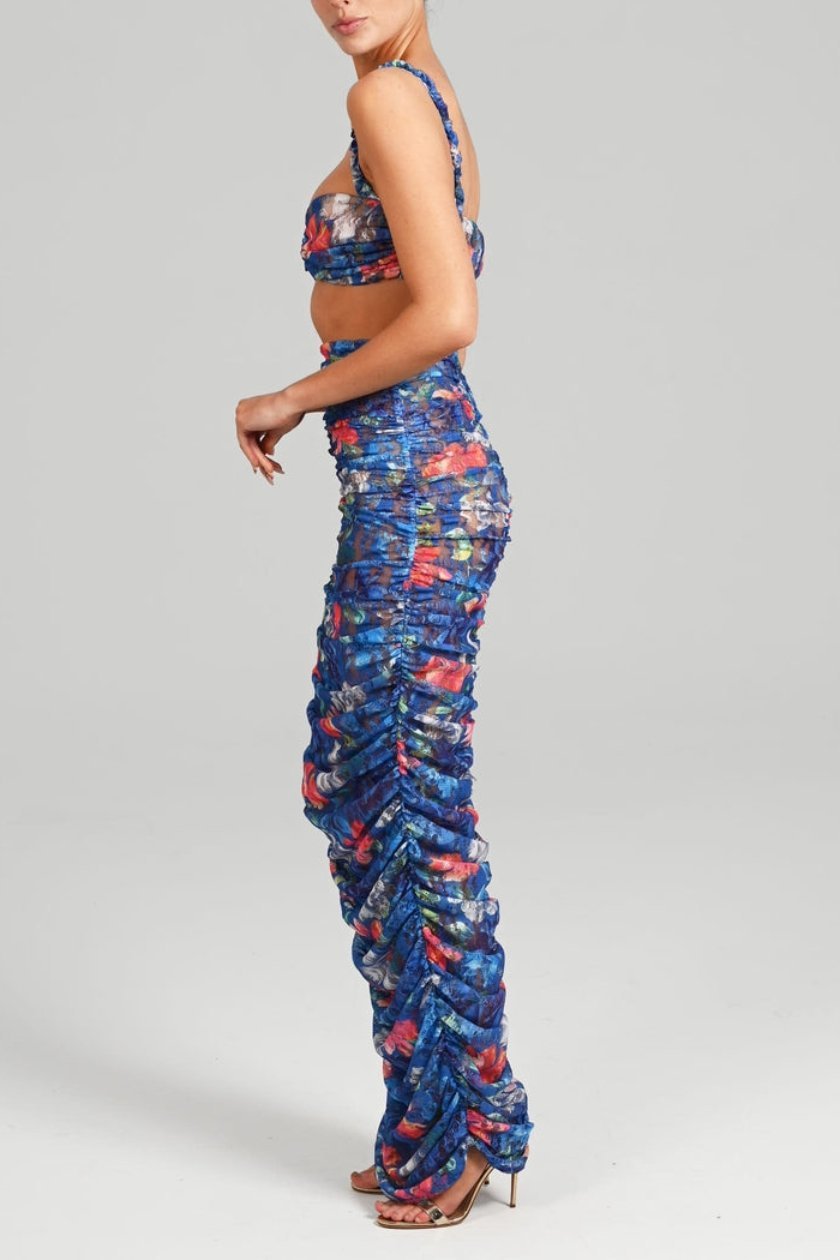 Judith Baskılı Fırfırlı Dantel Set