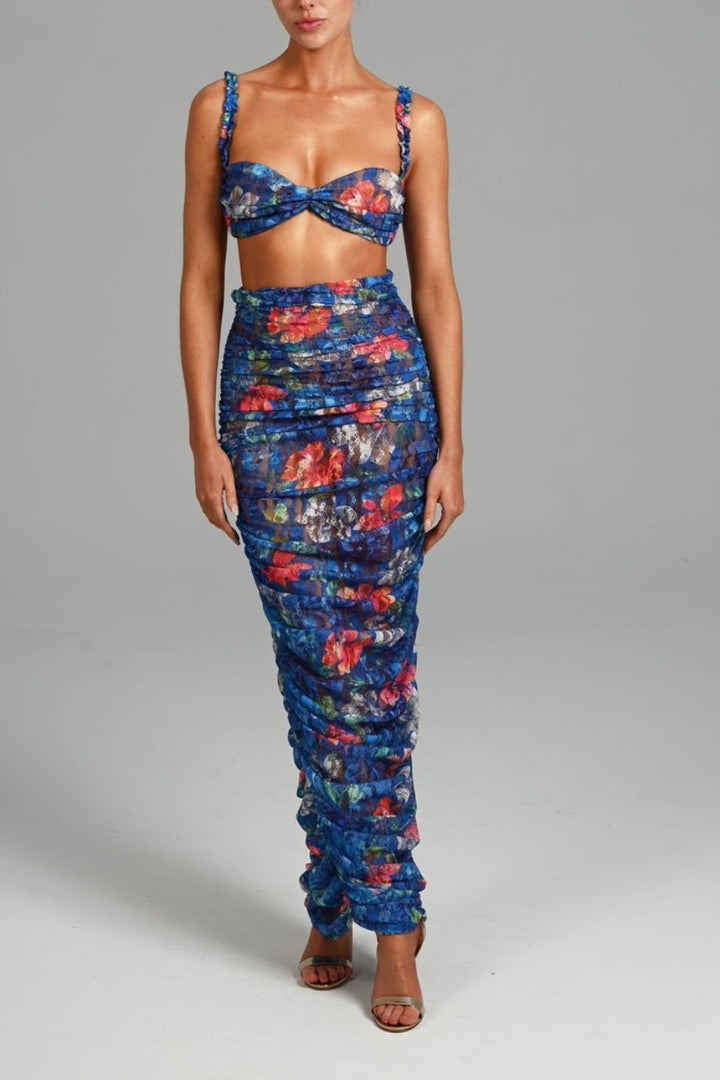 Judith Baskılı Fırfırlı Dantel Set