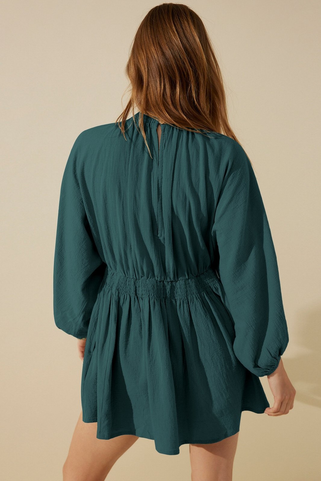 Julie V Yaka Flare Mini Elbise