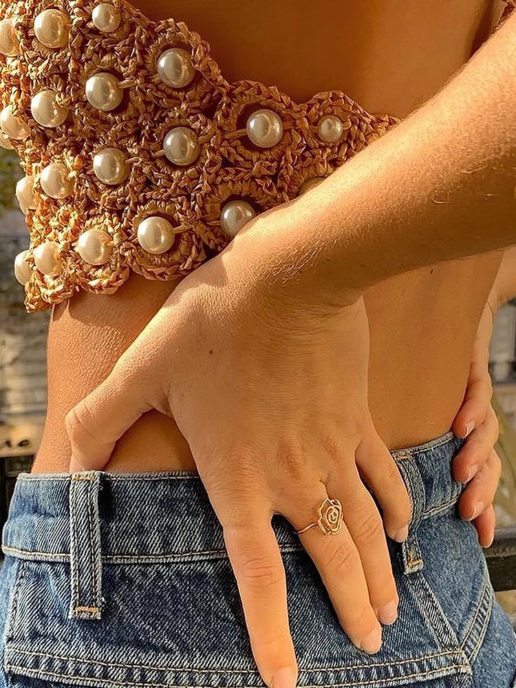 Haziran Tığ İşi İnci Kırpma Kaşkorse