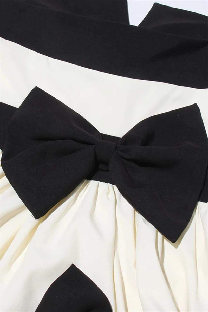 Karen Blok Renk Fiyonklu Uzun Elbise