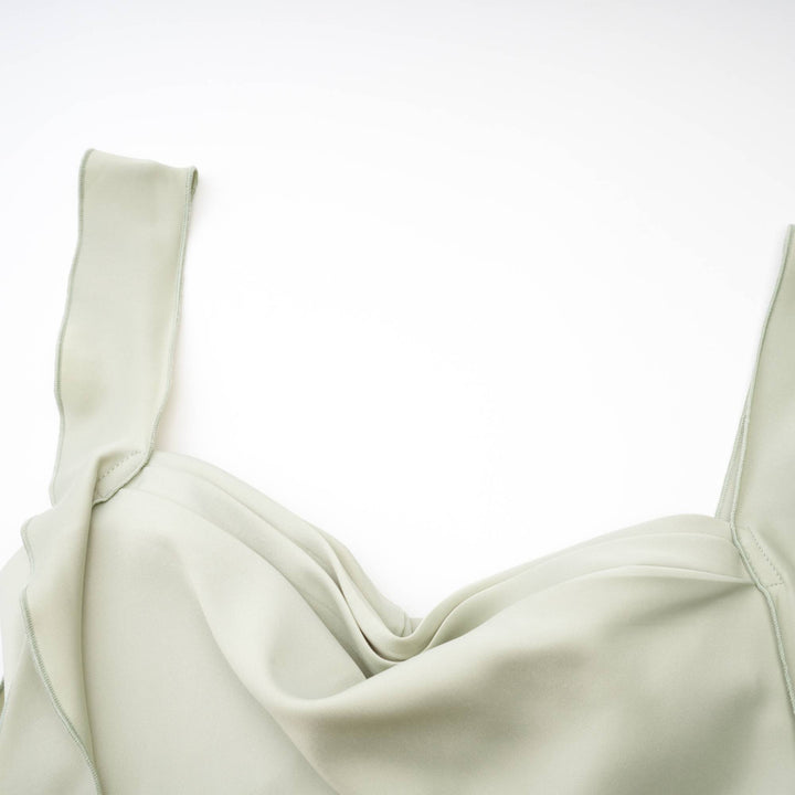 Karina Sütyen Dolgulu Saten Mini Elbise