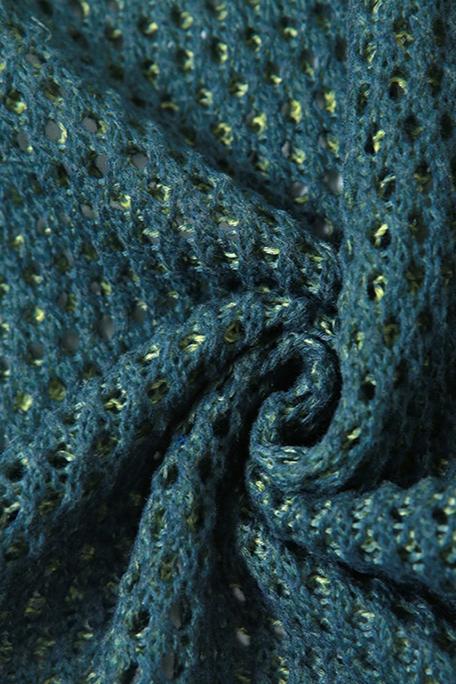 Lara Degrade Püsküllü Tığ İşi Uzun Elbise