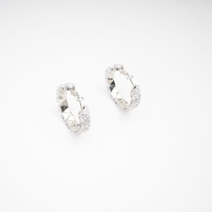 Léa Kristal Süslemeli Daire Küpeler