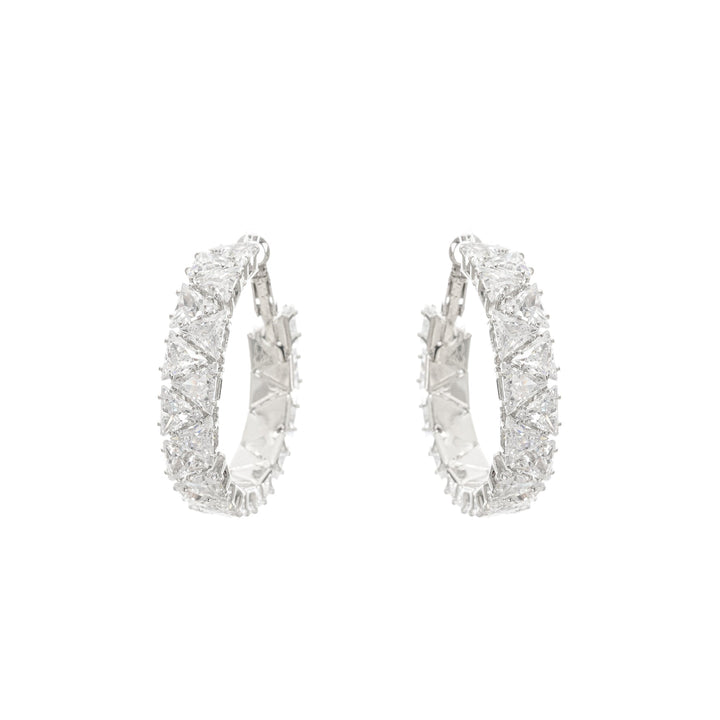 Léa Kristal Süslemeli Daire Küpeler