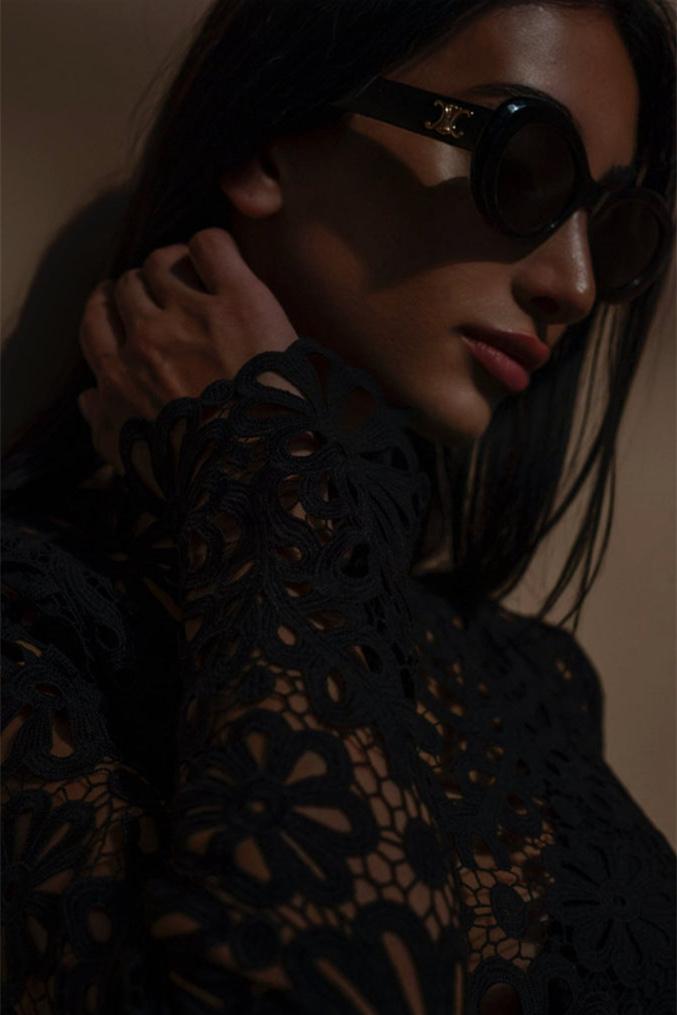 Lena Çiçekli Oymalı Set