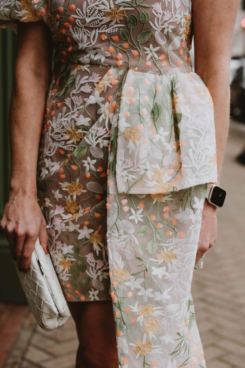 Leona Tek Omuz Puf Kol Mini Elbise