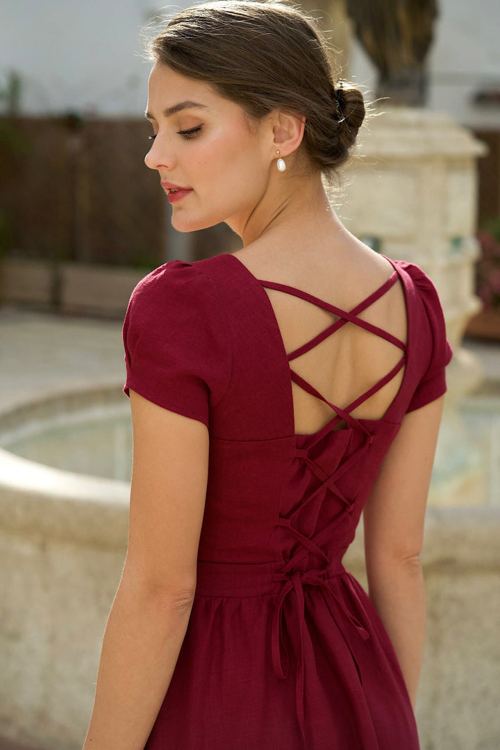 Estelle Keten Elbise