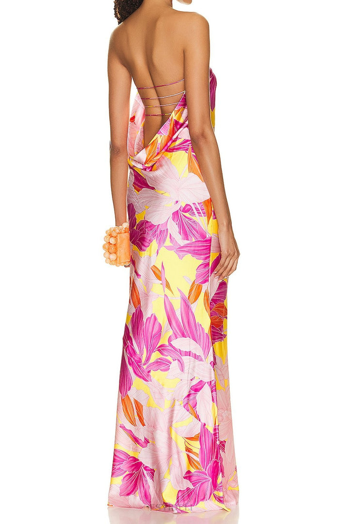 Lorna Straplez Uzun Tüp Elbise