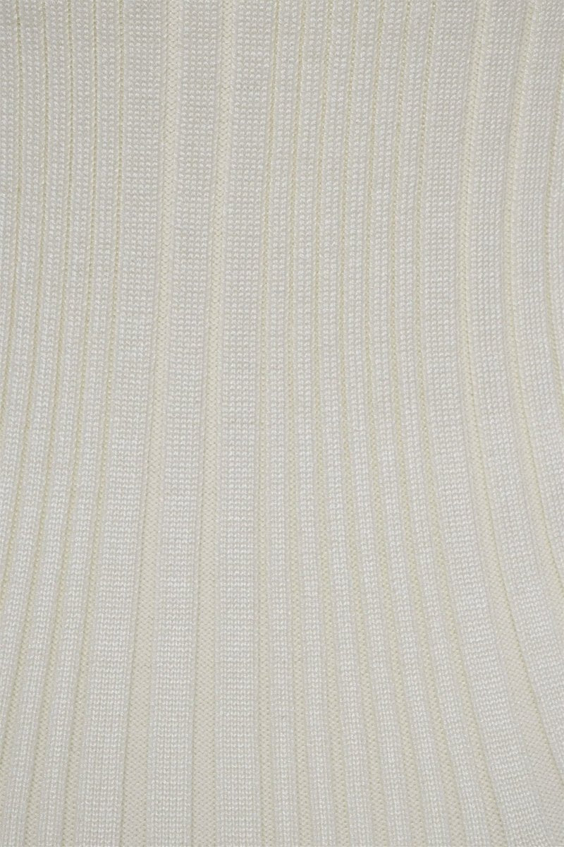 Louise Kontrast Fırfırlı Triko Mini Elbise