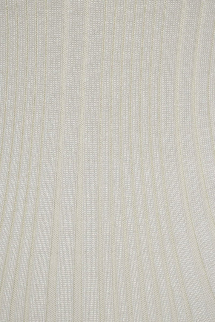 Louise Kontrast Fırfırlı Triko Mini Elbise