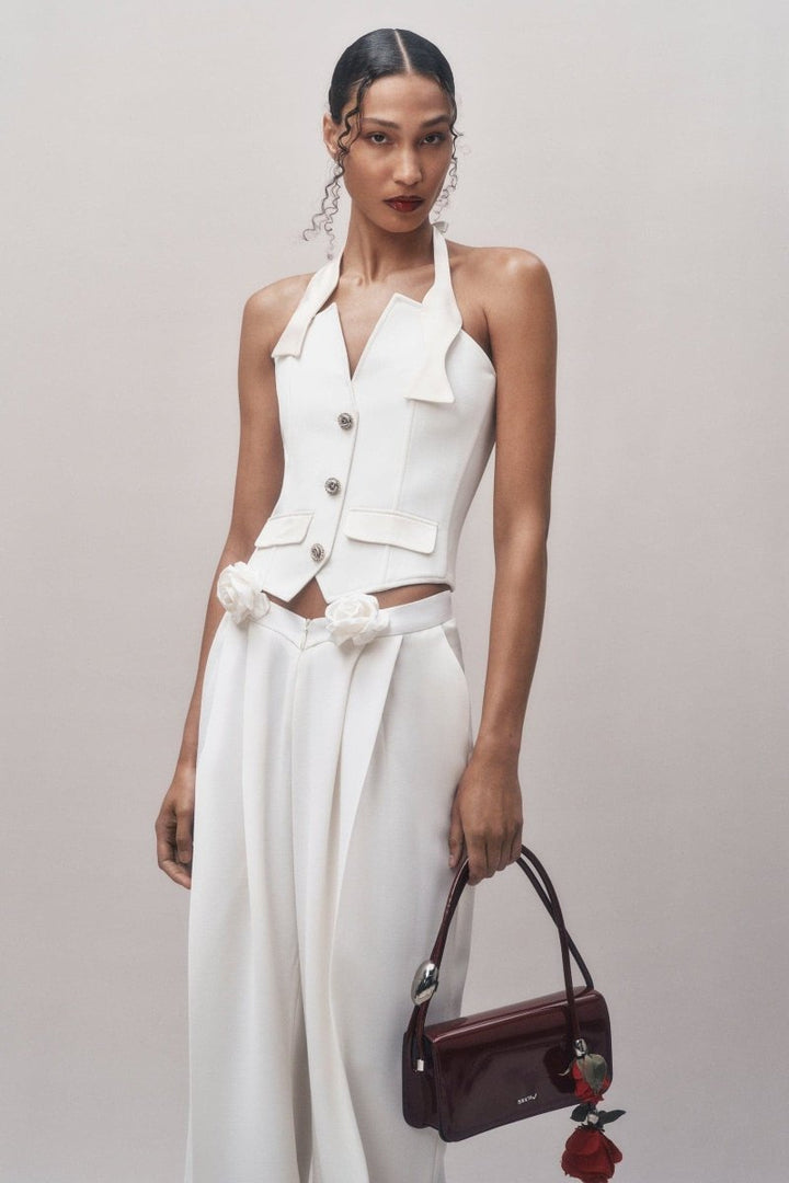 Louise Smokin Çiçek Pantolon İşleme Seti