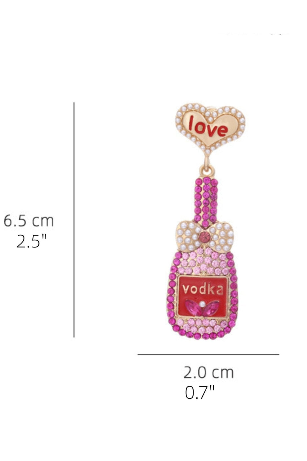 Aşk Şişesi Pırlanta Kolye Küpe