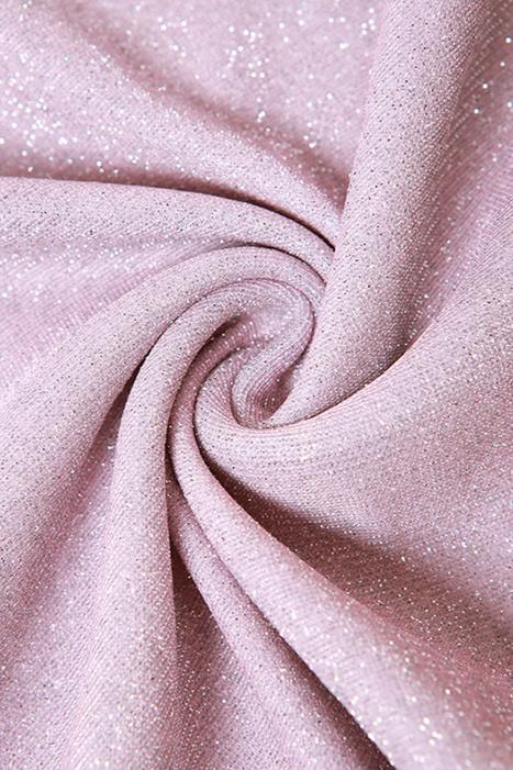 Madeline Balıkçı Yaka Metalik Maxi Elbise