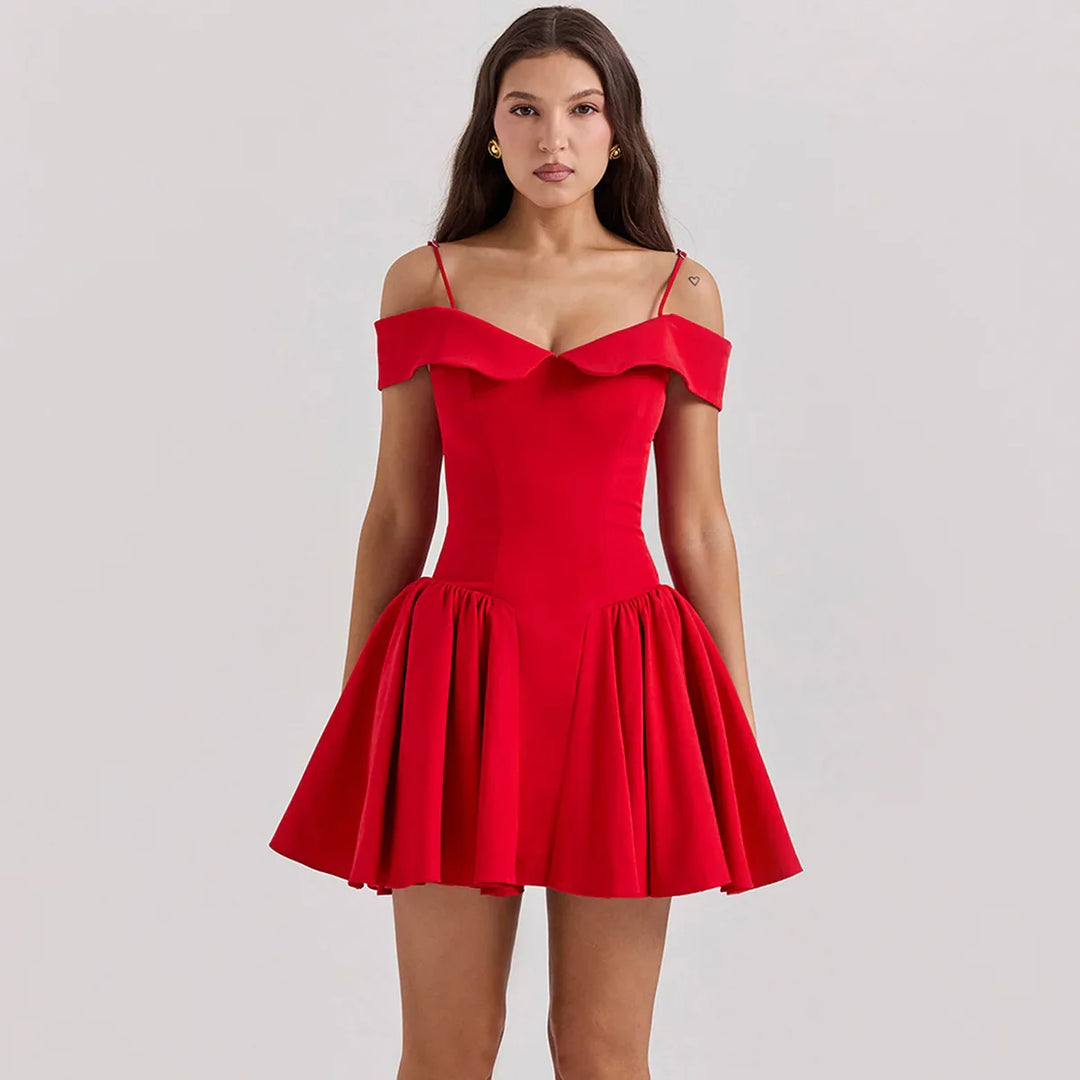 Elida Floral Mini Elbise