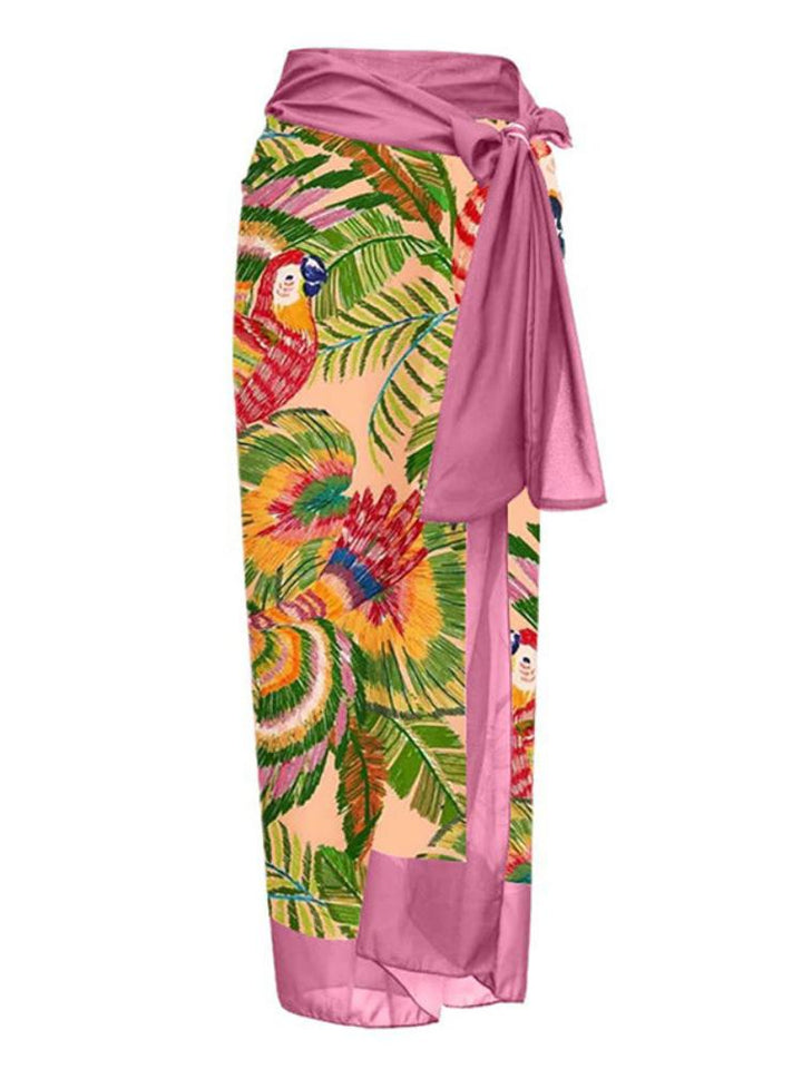 Mamie Tropikal Baskılı Yüzme Seti