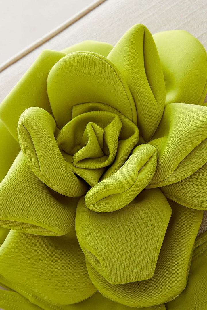 Marta Çiçek Bağcıklı Üç Parçalı Yüzme Seti