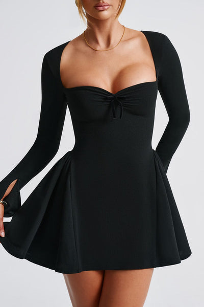 Regina Uzun Kollu Sweet Heart Mini Elbise