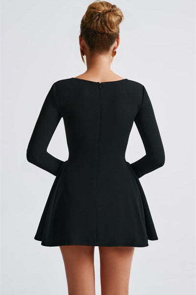 Regina Uzun Kollu Sweet Heart Mini Elbise