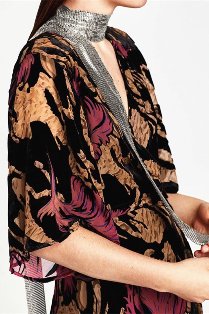 Metalik Püsküllü Skinny Eşarp