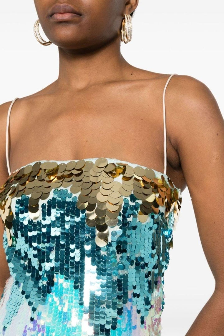 Moira Payetler Cami Maxi Elbise