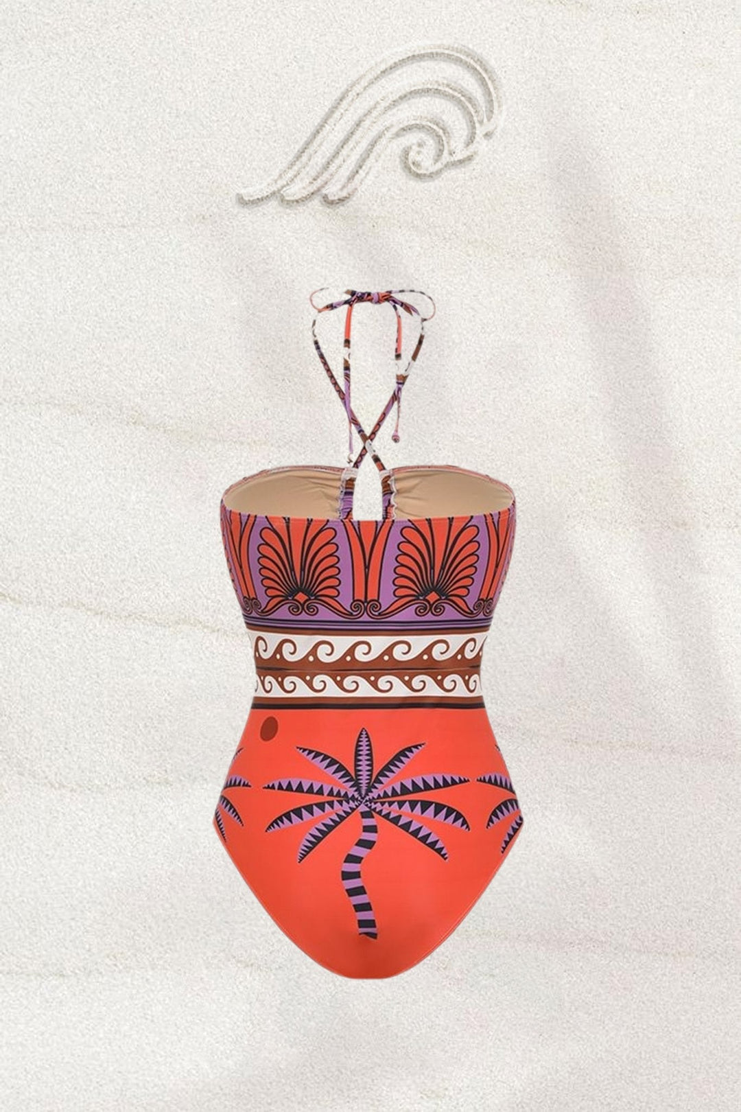 Molly Boyundan Bağlamalı Kesik İki Parçalı Yüzme Seti