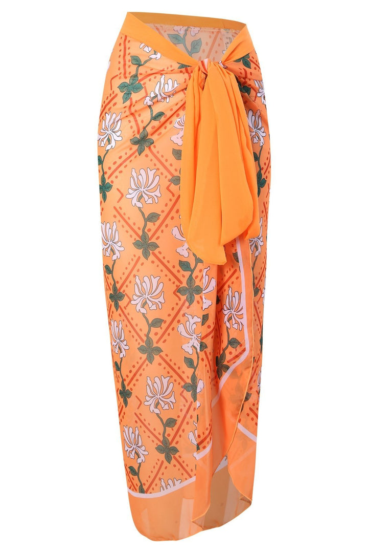 Morris Baskılı İpli İki Parçalı Yüzme Seti