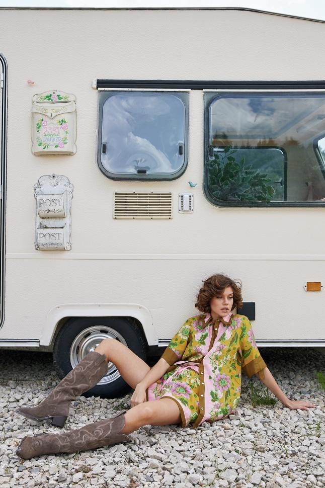 Nadia Çiçek Baskılı Şort Takım