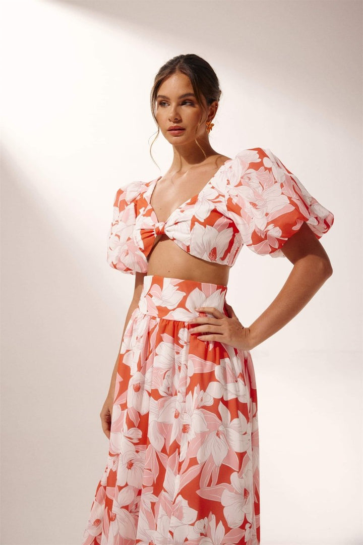 Nina Baskılı Puf Kol Takım