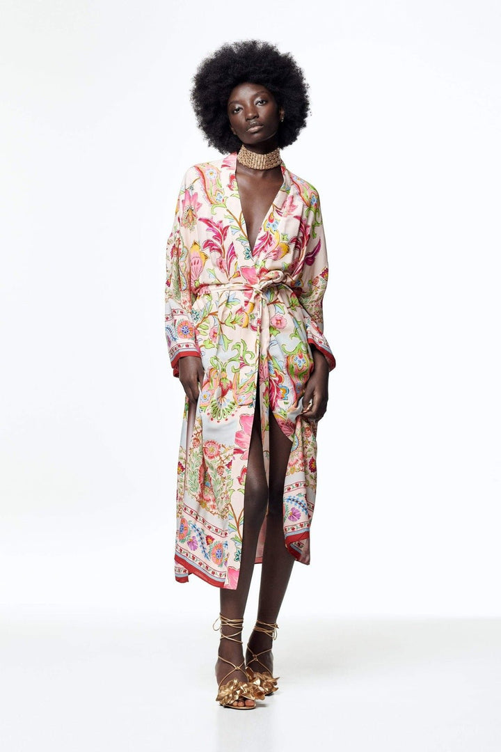 Norma Baskılı Lounge Bornoz