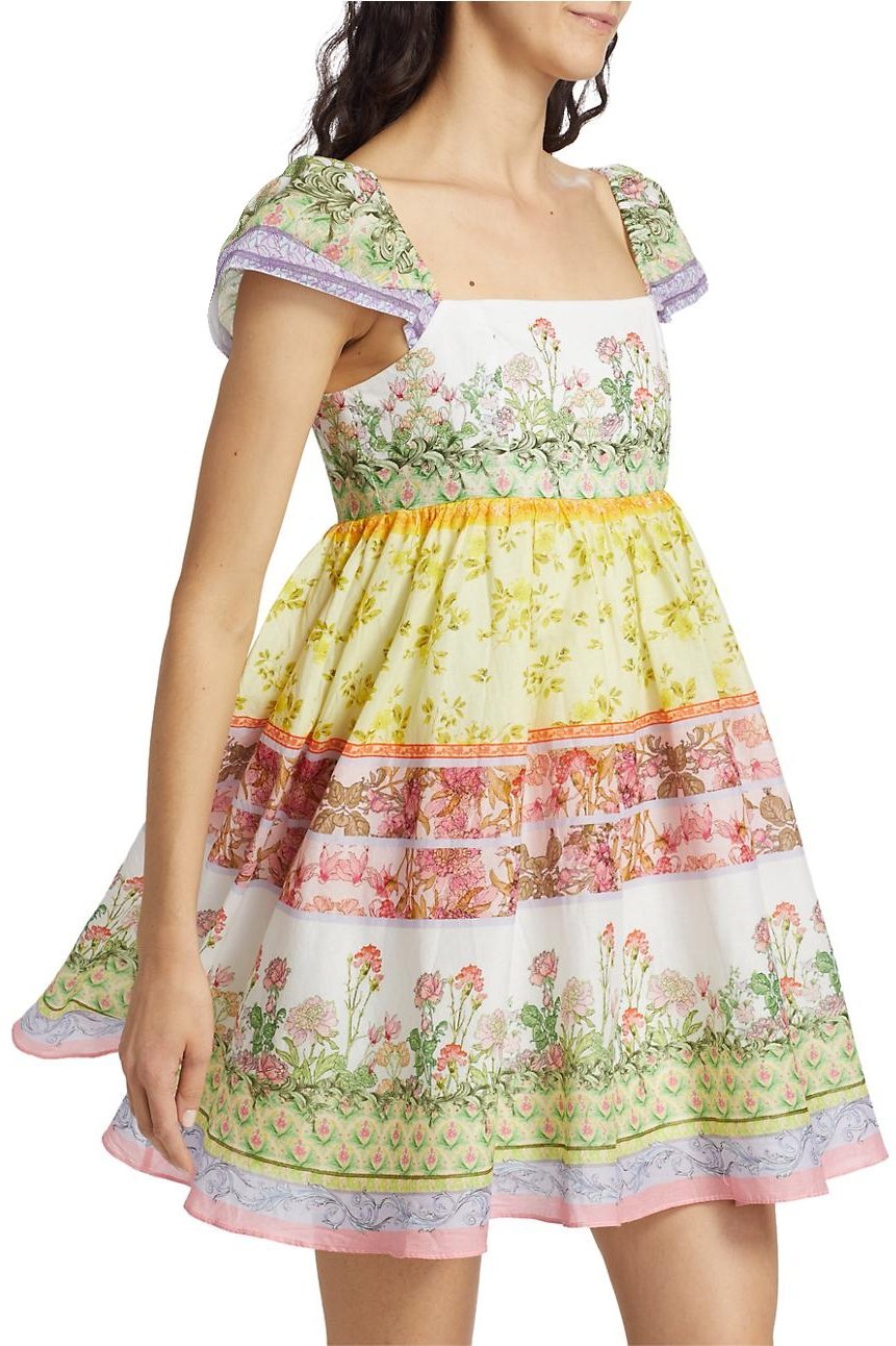 Nyra Baskılı Flare Mini Bebek Elbisesi