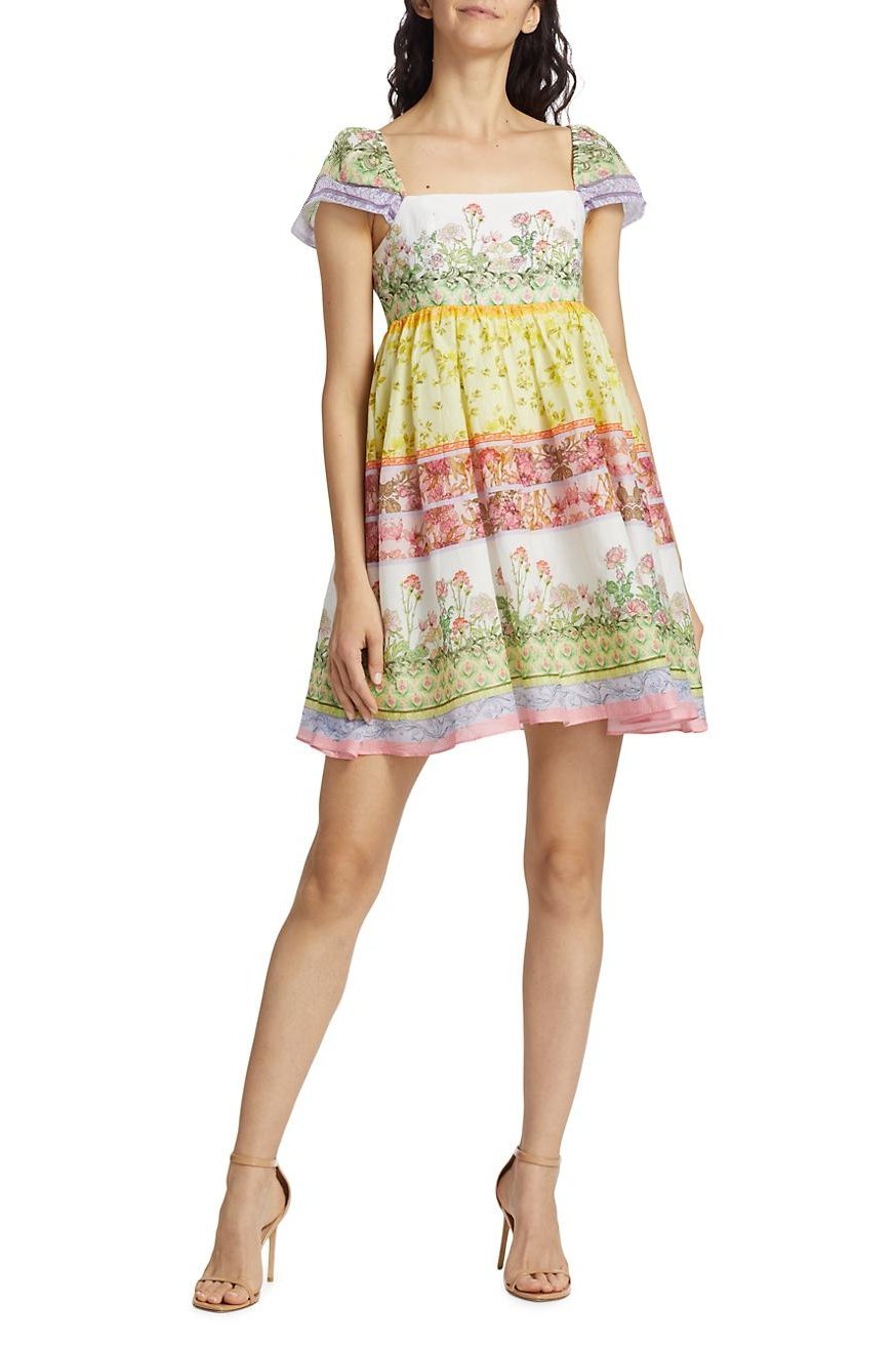 Nyra Baskılı Flare Mini Bebek Elbisesi