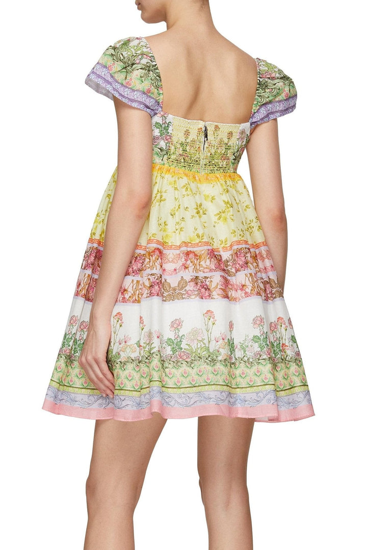 Nyra Baskılı Flare Mini Bebek Elbisesi