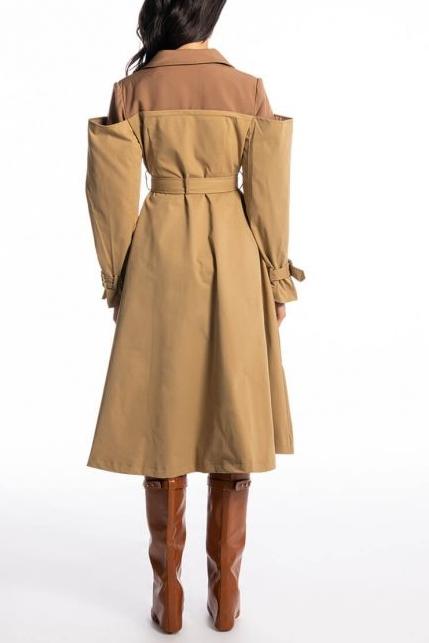 Patsy Kontrast Ekleme Trençkot