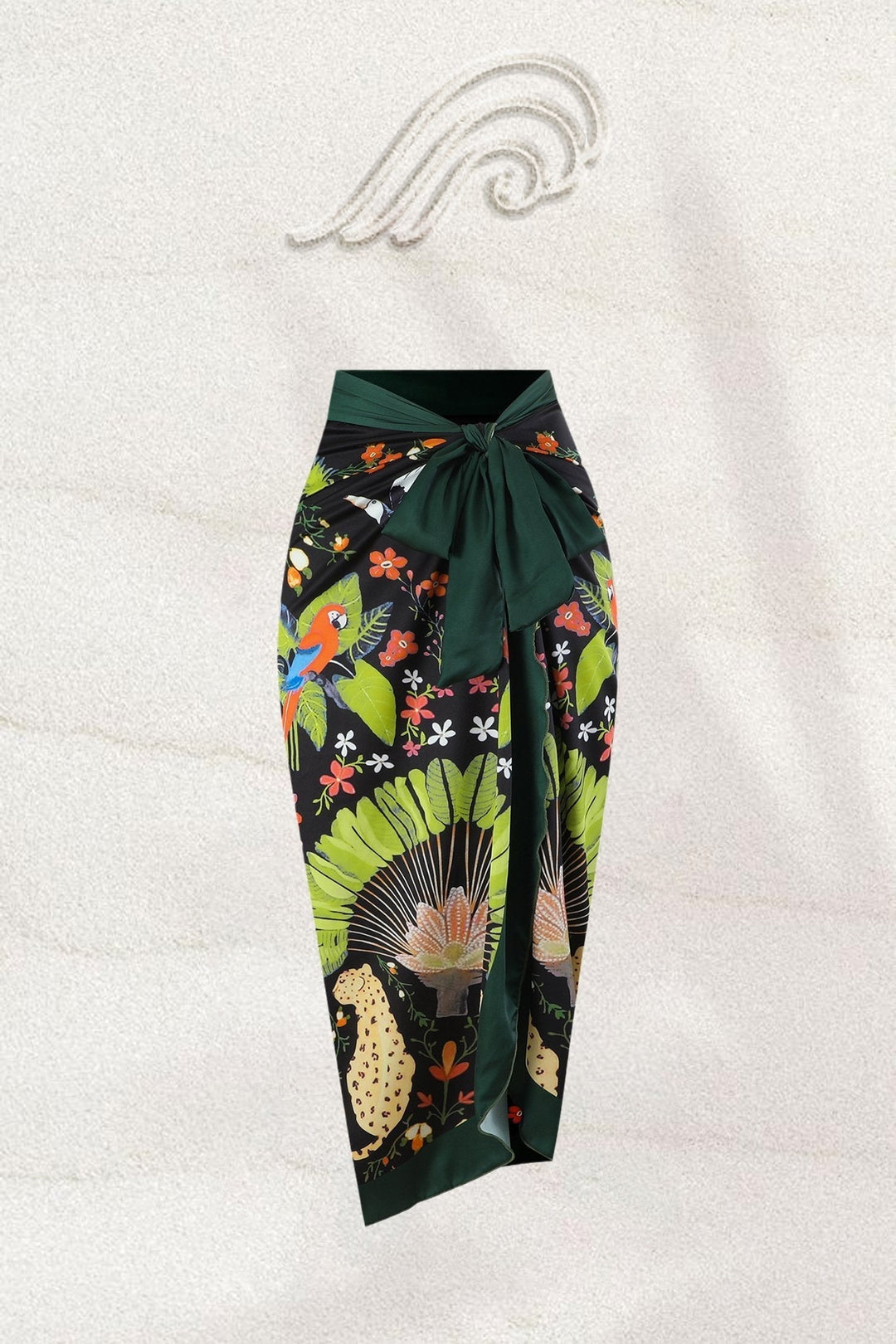 Paula Baskılı Büzgülü İkili Yüzme Takımı