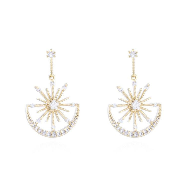 Penny Sun & Moon Pırlanta Sallantılı Küpe