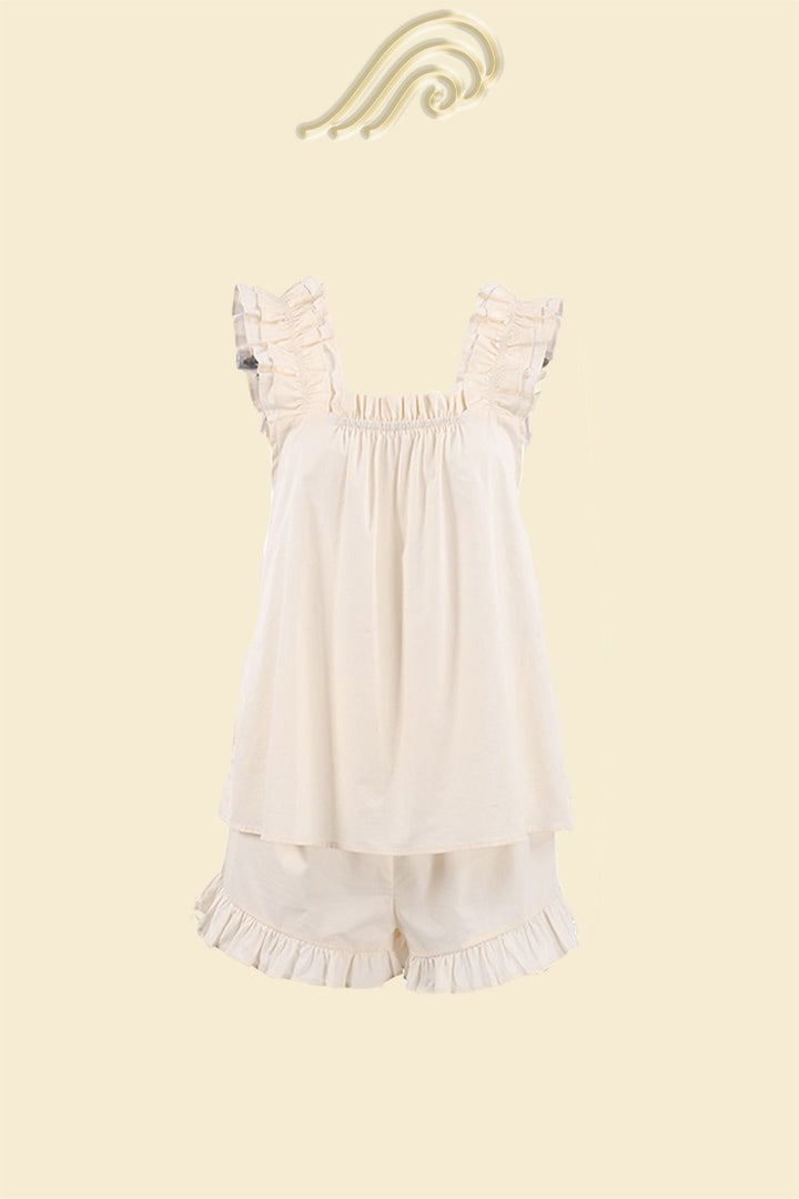 Doreen Fırfırlı Pamuklu Lounge Takımı