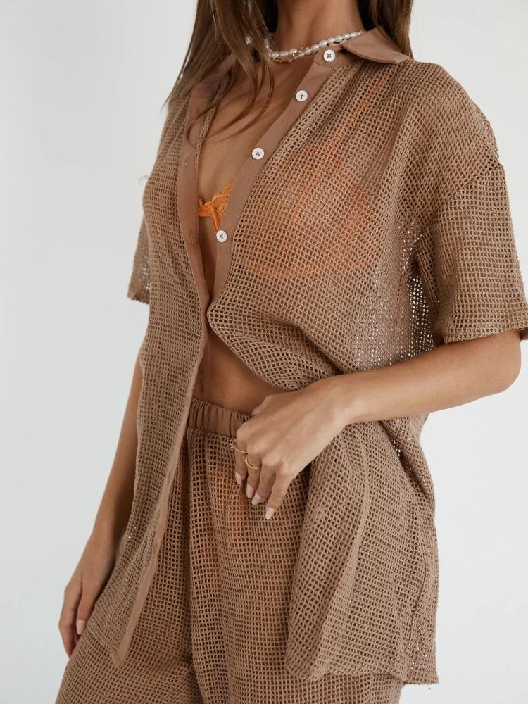 Hedwig Transparan Örgü Set