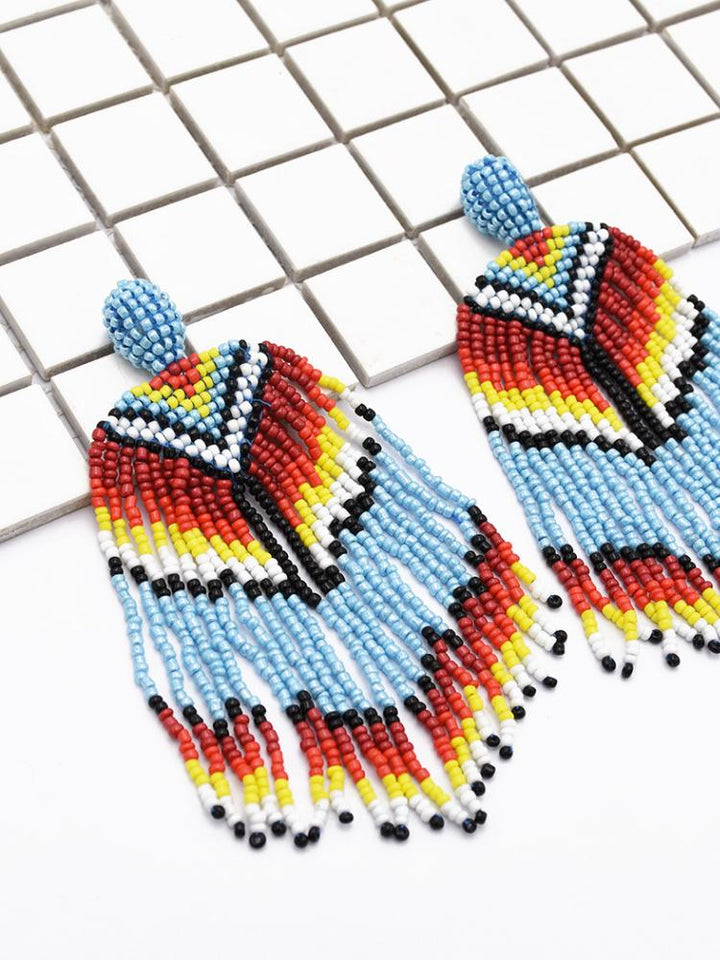 Renate Boncuklu Püskül Küpe