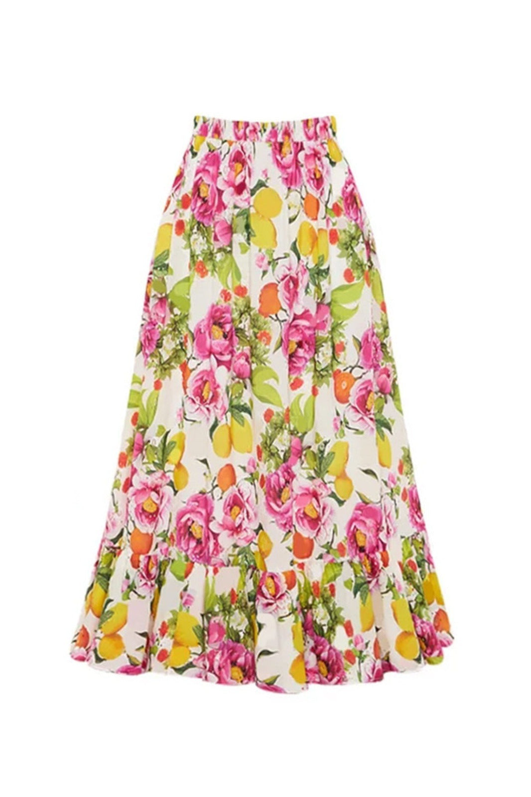 Nate Baskılı Fırfırlı Üçlü Yüzme Seti