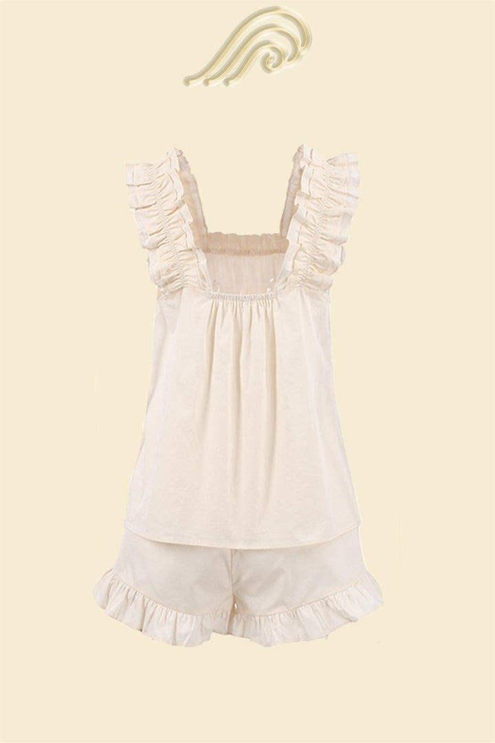 Doreen Fırfırlı Pamuklu Lounge Takımı