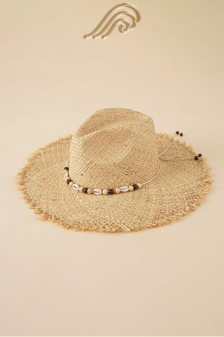 Phhyllis Şeritli Hasır Şapka