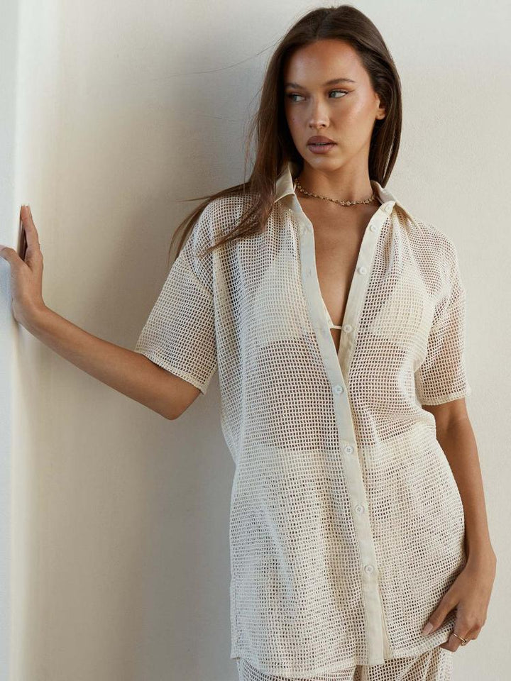 Hedwig Transparan Örgü Set