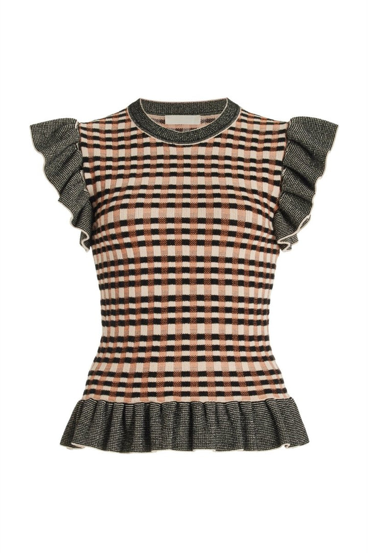 Prima Kareli Jakarlı Örgü Takım