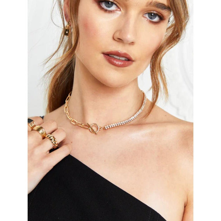 Prima Diamante Metal Zincir Kolye