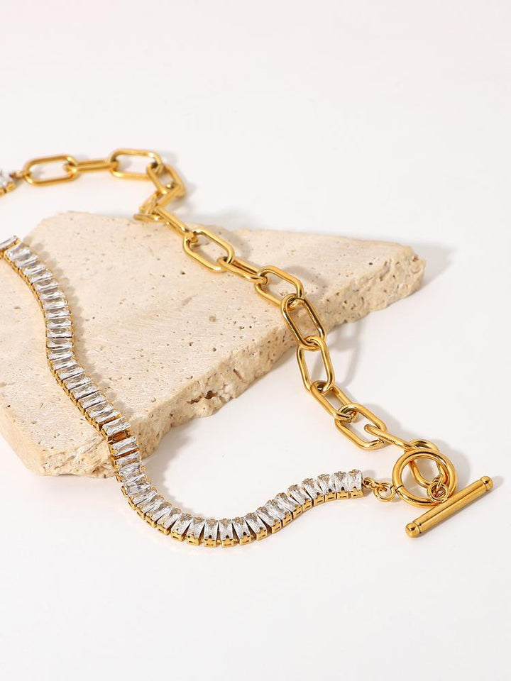 Prima Diamante Metal Zincir Kolye