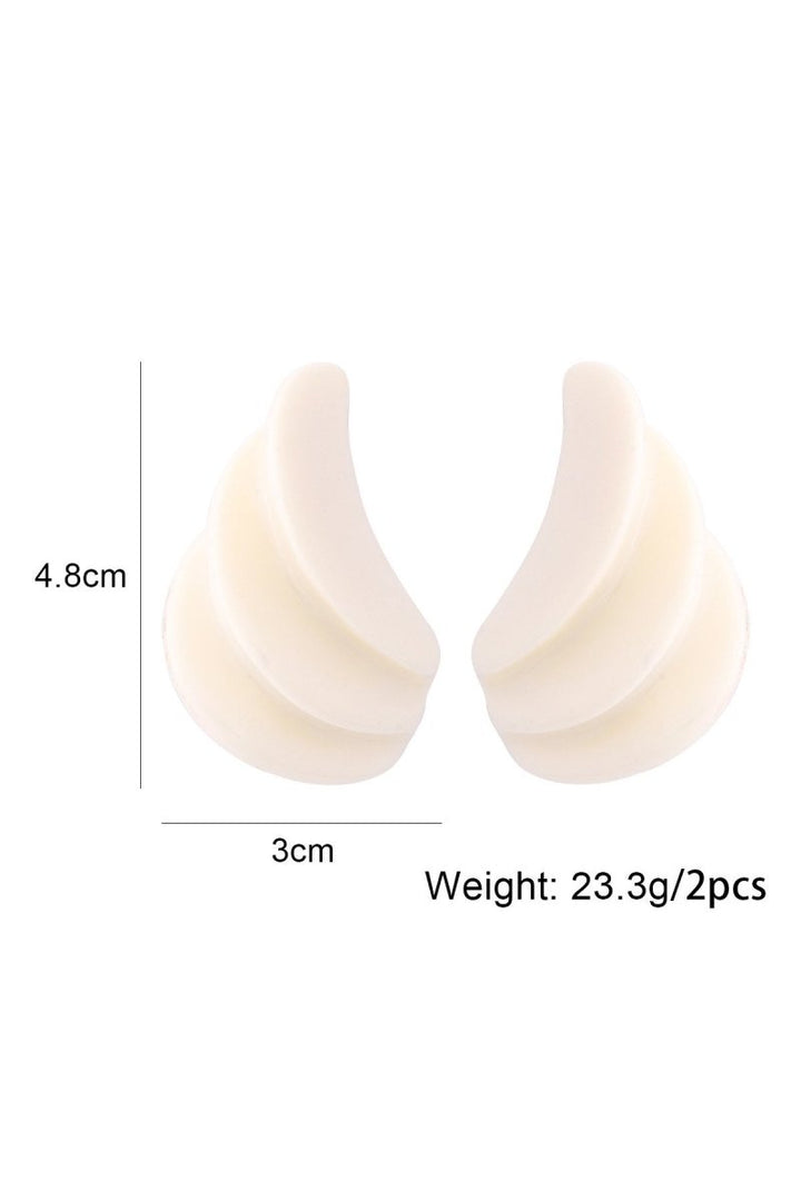 Reçine Kabuk Şeklinde Küpe