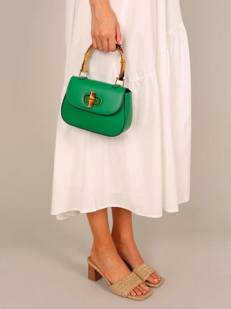 Riva Bambu Saplı Eyer Çantası